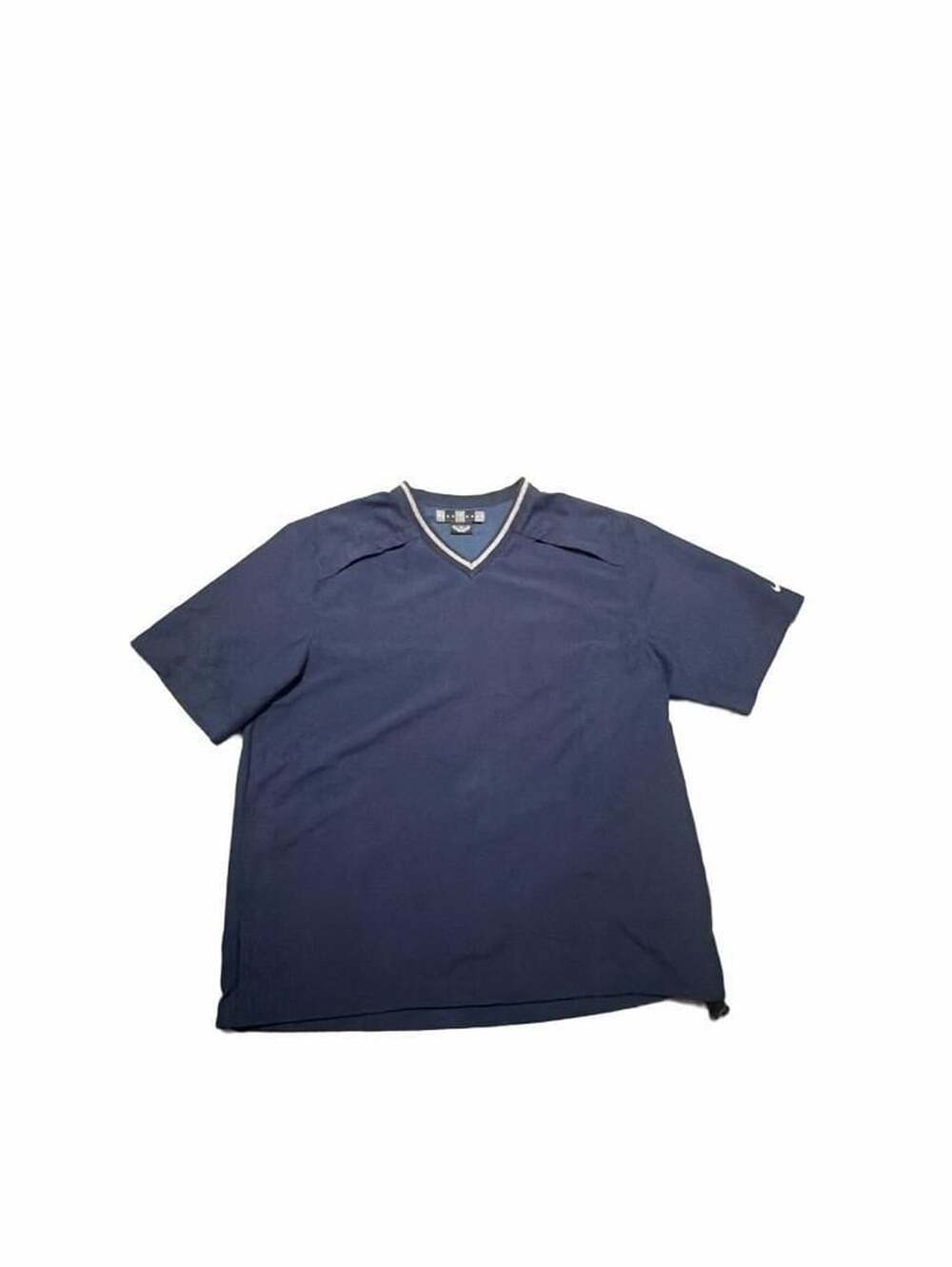 Nike Golf V-Neck Short Sleeve Windbreaker Size M Navy